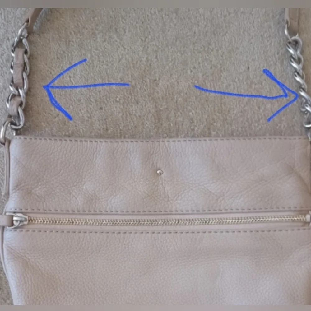 Kate Spade crossbody bag gold chain tan beige taupe Quiet Luxury Preppy